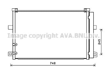 AVA QUALITY COOLING Kondensators, Gaisa kond. sistēma VW5369D